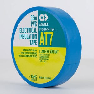 Advance AT7 PVC Electrical Insulation Tape 19mm Blue