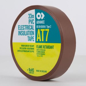 Advance AT7 PVC Electrical Insulation Tape 19mm Brown