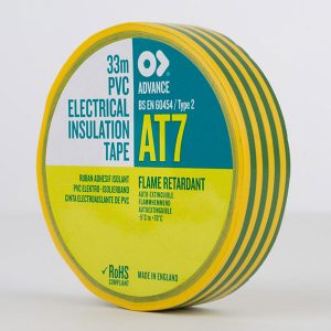 Advance AT7 PVC Electrical Insulation Tape 19mm Earth