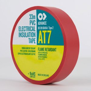 Advance AT7 PVC Electrical Insulation Tape 19mm Red