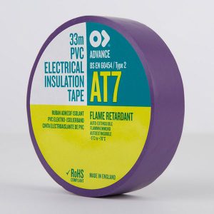 Advance AT7 PVC Electrical Insulation Tape 19mm Violet
