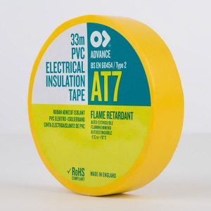 Advance AT7 PVC Electrical Insulation Tape 19mm Yellow