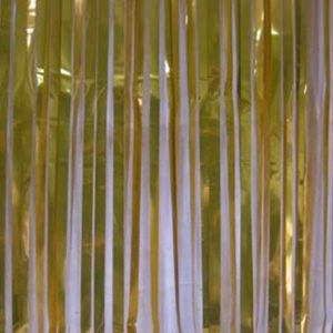 Slash Shimmer Curtain Gold
